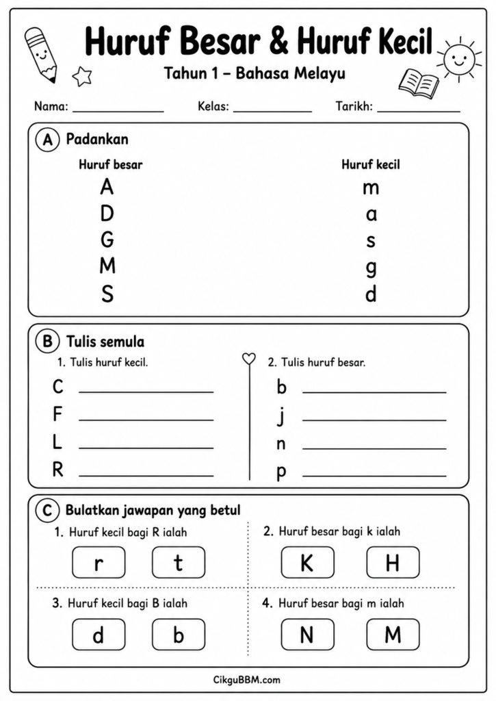 Huruf Besar & Huruf Kecil